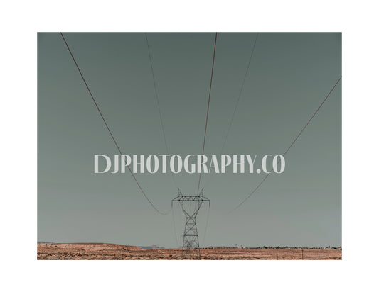Harmony in Lines: Symmetric Sentinels -  Photo Print