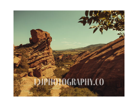 Crimson Echoes: Red Rocks Reverie -  Photo Print