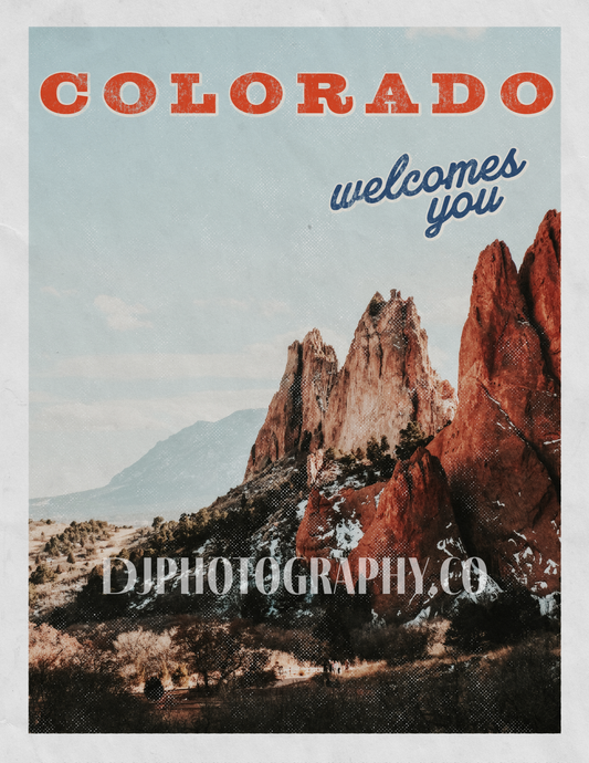 Discover Colorado Springs- Colorado Poster Print