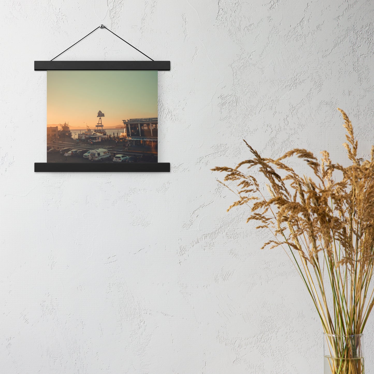 Poster with hangers