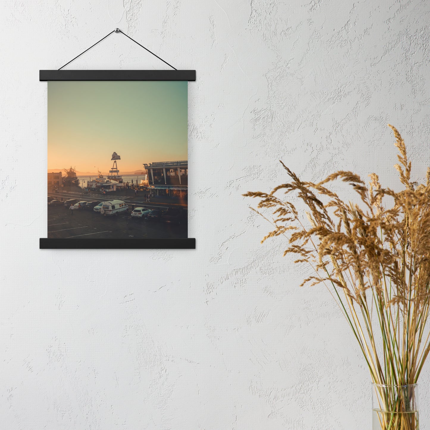 Poster with hangers