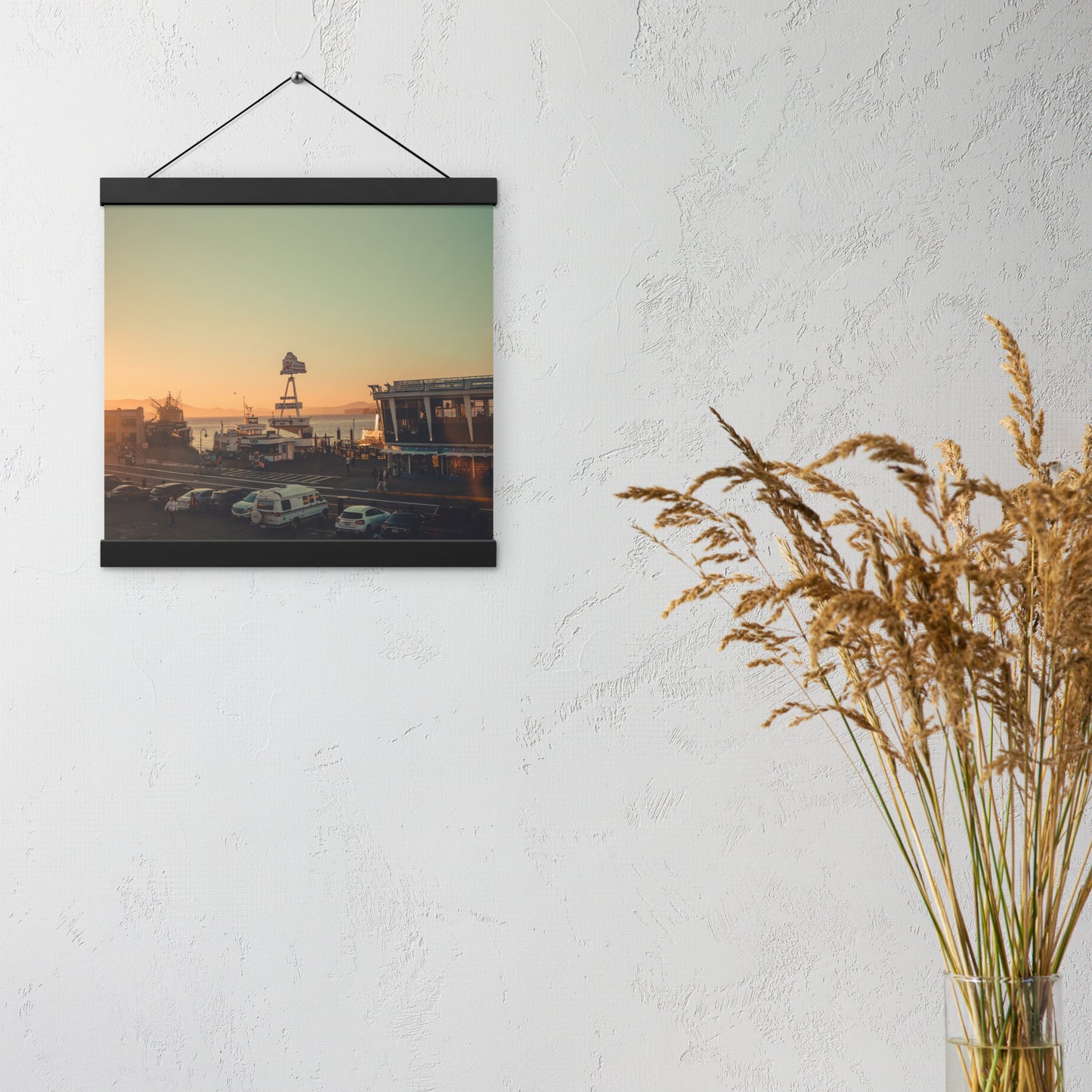 Poster with hangers