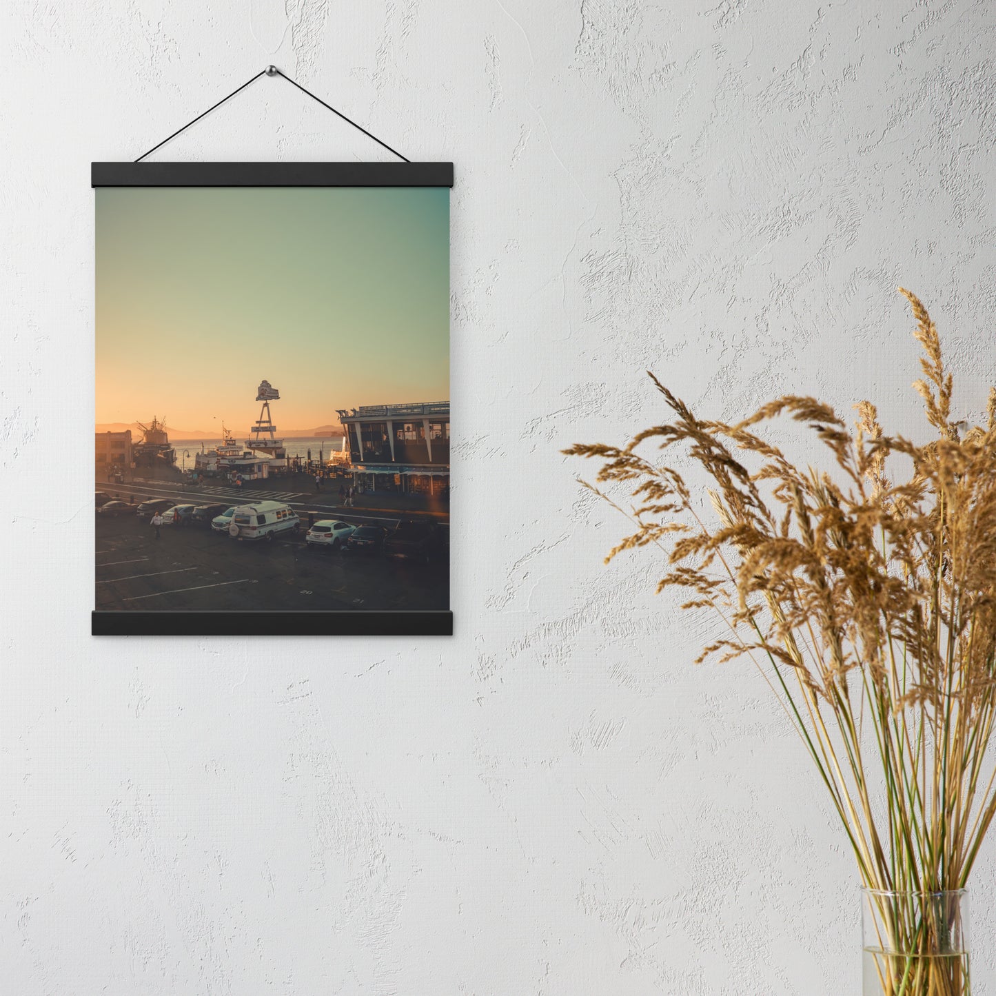 Poster with hangers