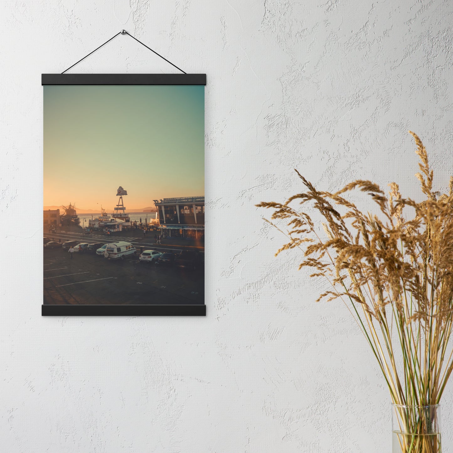 Poster with hangers