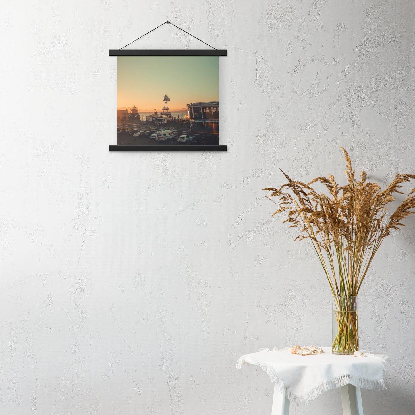 Poster with hangers