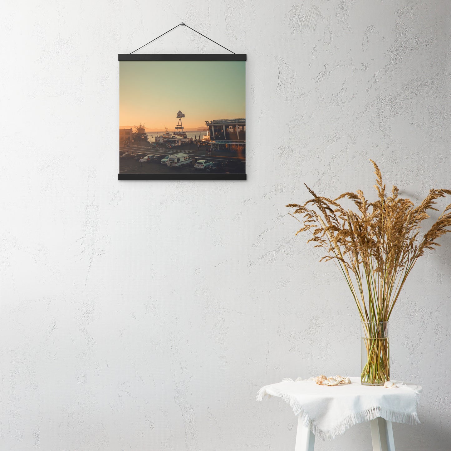Poster with hangers