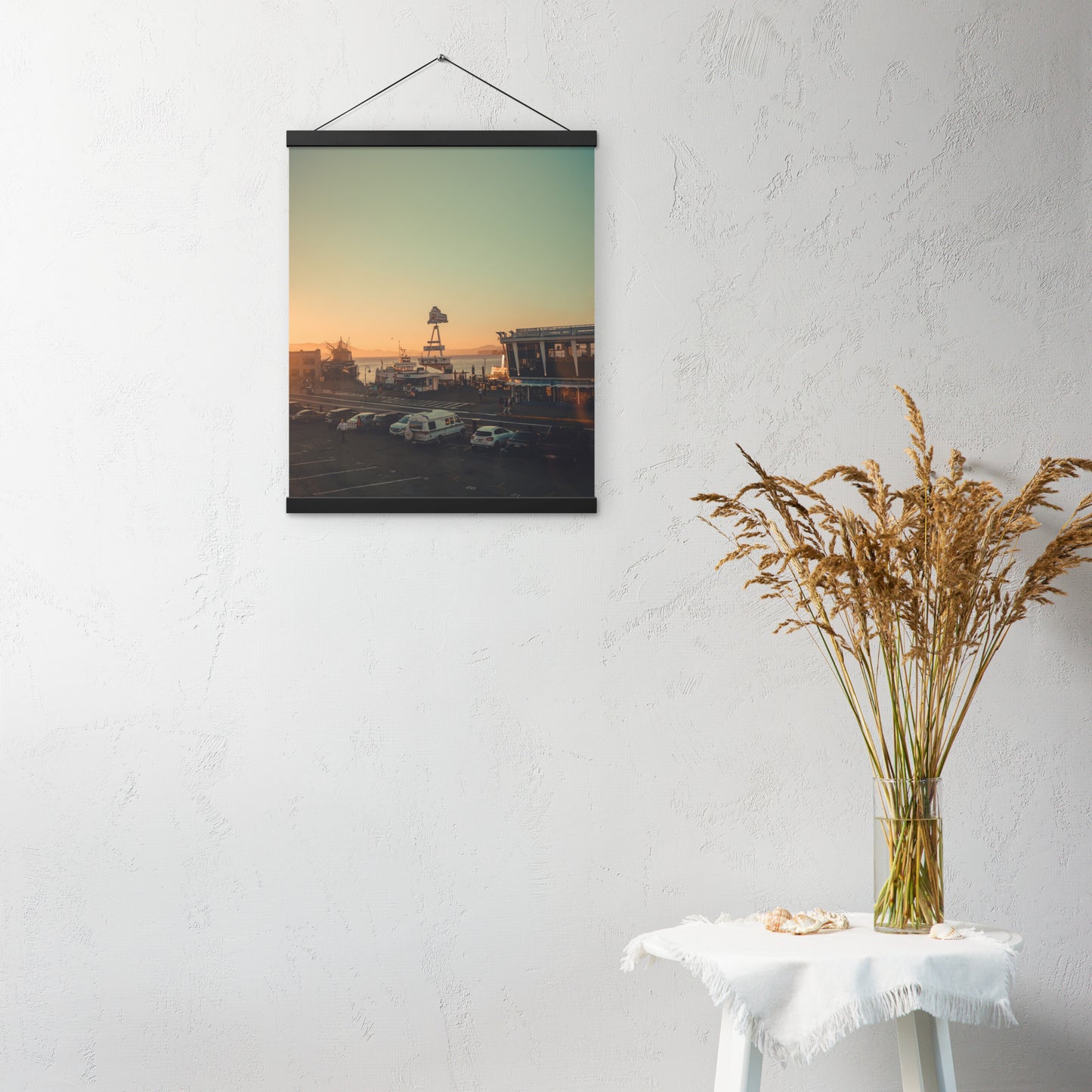 Poster with hangers