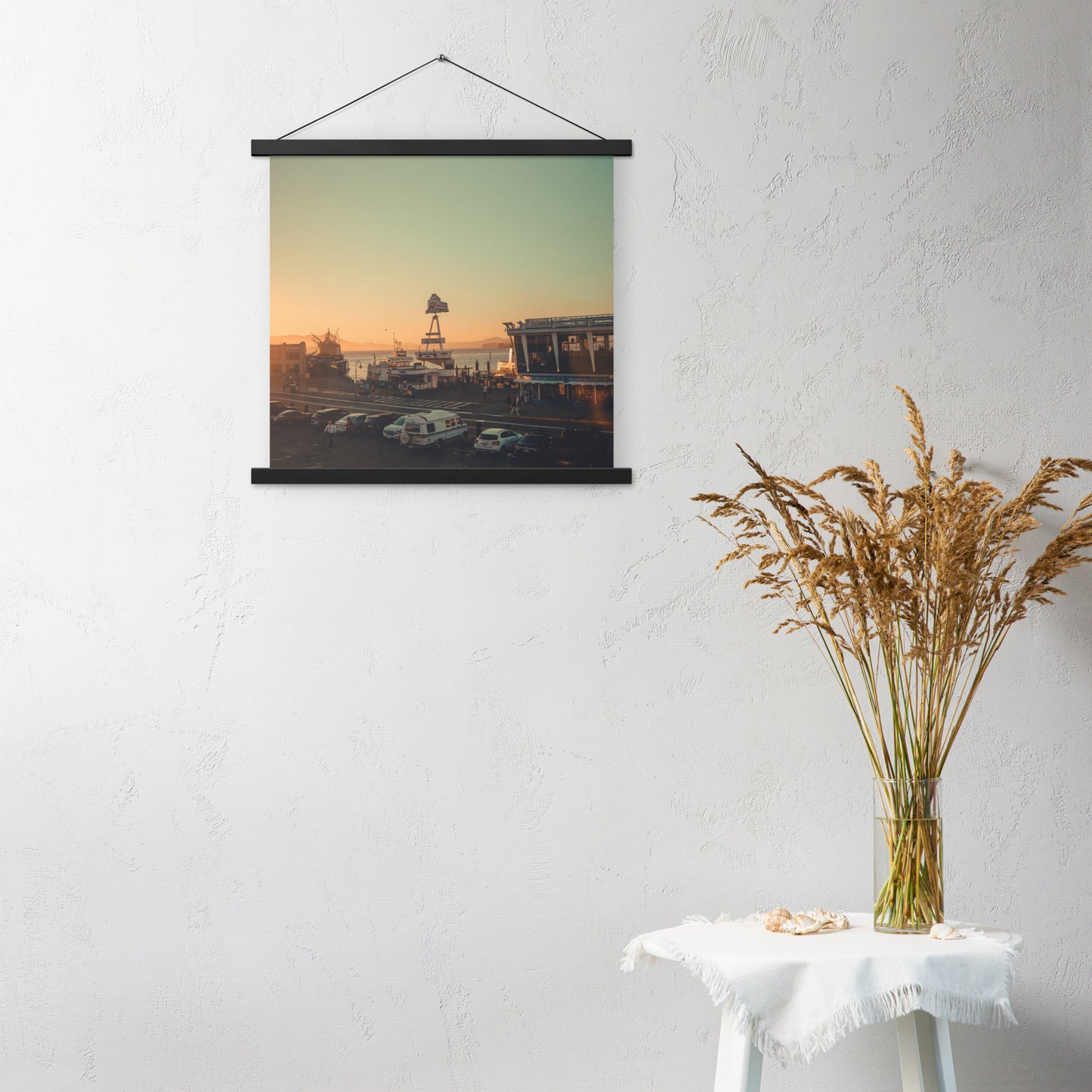 Poster with hangers