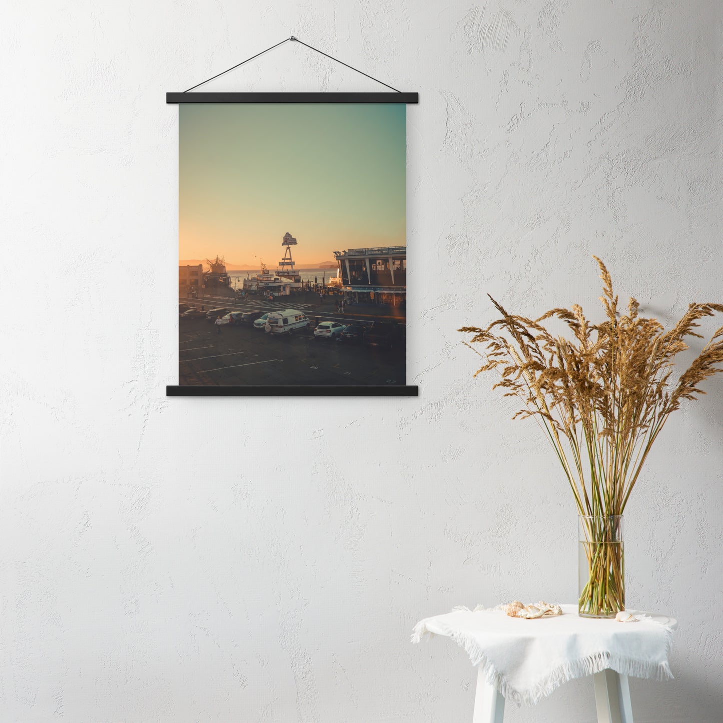 Poster with hangers