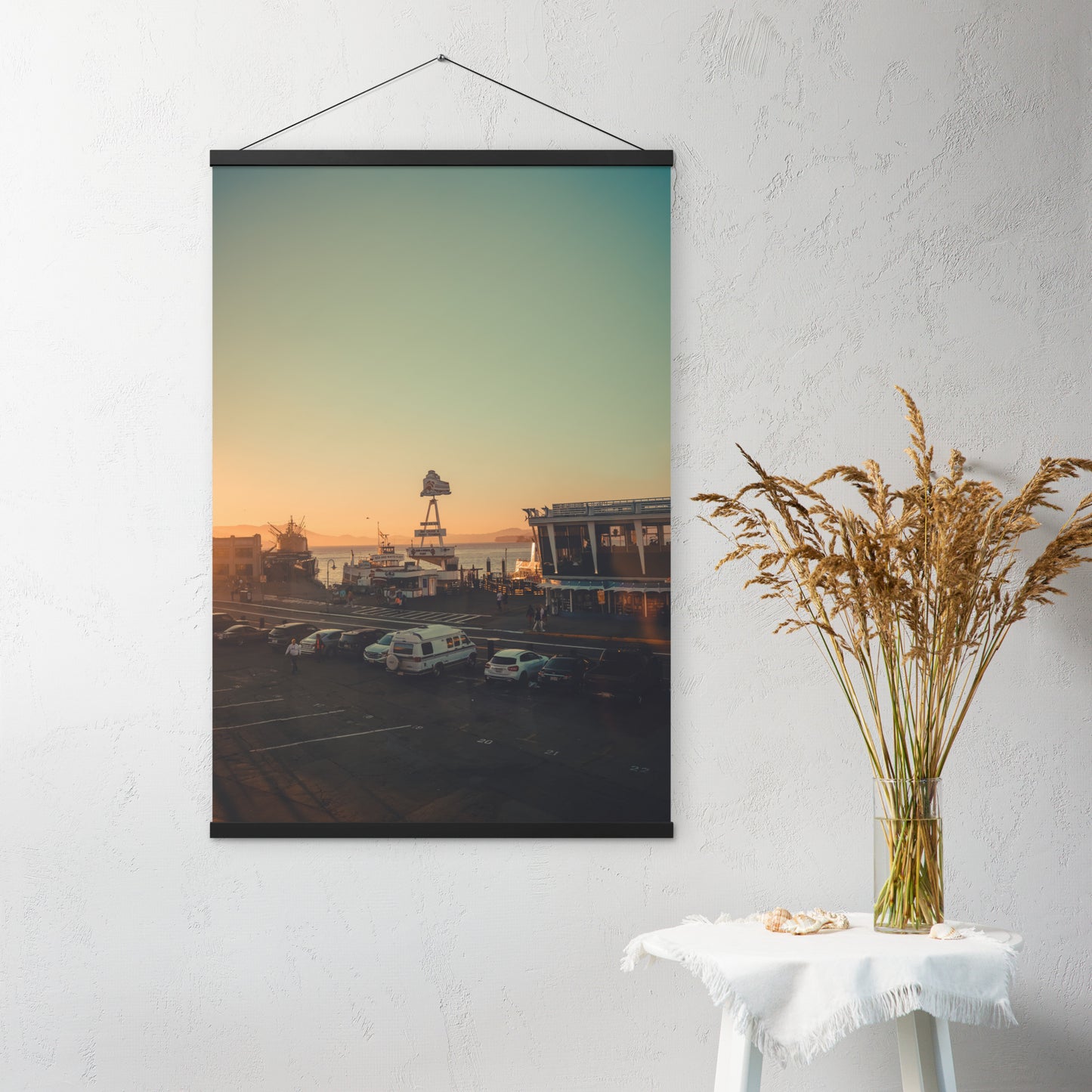 Poster with hangers