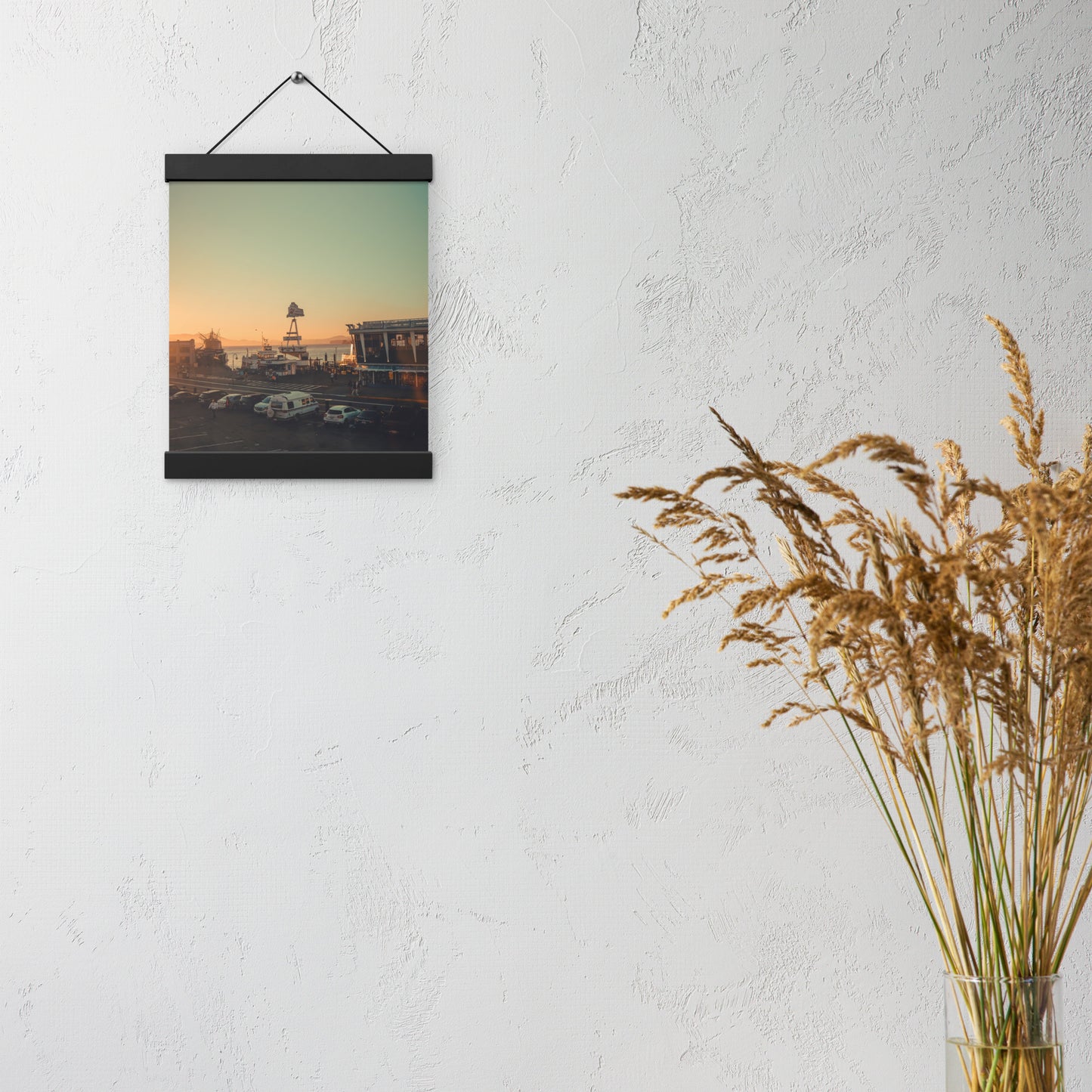 Poster with hangers