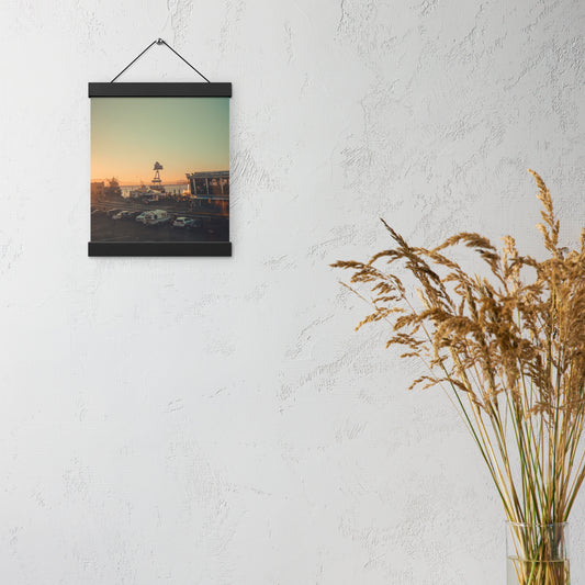 Poster with hangers